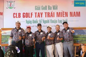 Kim Vàng Sản Xuất Áo Thun Golf Vải Độc Quyền Cho CLB Golf Tay Trái Miền Nam