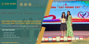 Kim Vàng đồng hành tài trợ học bổng cho học sinh nghèo TP.HCM