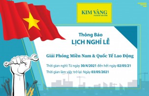 Thông Báo Lịch Nghĩ Lễ 30/4 - 1/5
