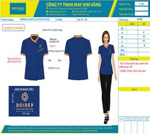 May Đồng Phục Tạp Vụ Nhà Hàng Khách Sạn Tại Đồng Phục Kim Vàng