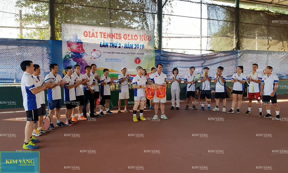 Hình Ảnh Thực Tế Đồng Phục Chơi TENNIS Từ Khách Hàng Của Kim Vàng