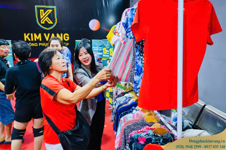 Sản phẩm của Kim Vàng Garment nhận được sự quan tâm của các vận động viên tham gia thi đấu