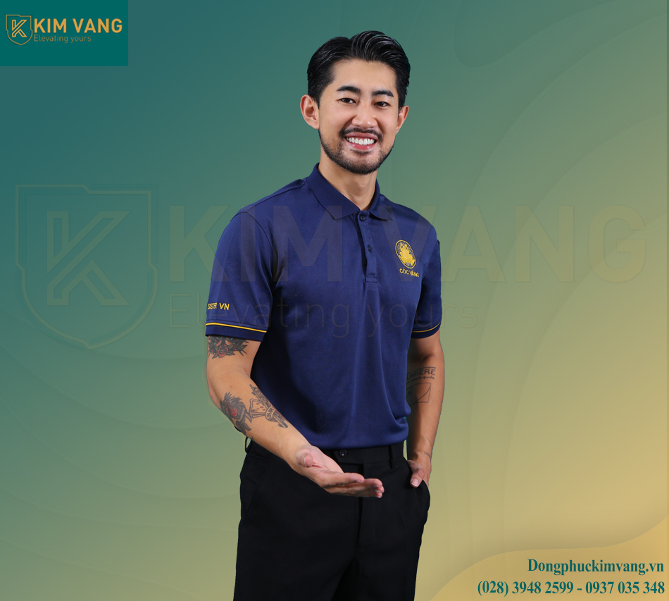 Kim Vàng May Đồng Phục Quán Cafe