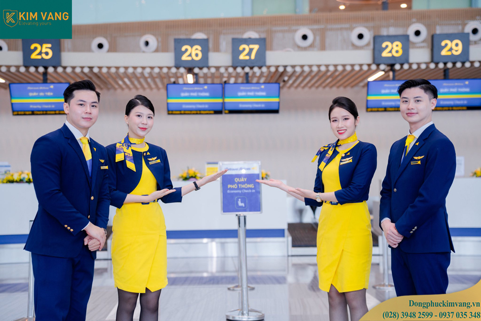 dong phuc nhan vien hang Vietravel Airlines