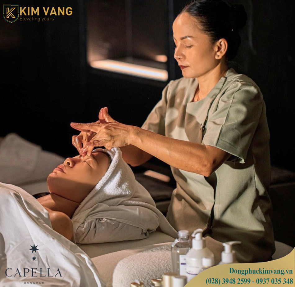 dong phuc nhan vien spa capella bangkok dong phuc kim vang vn
