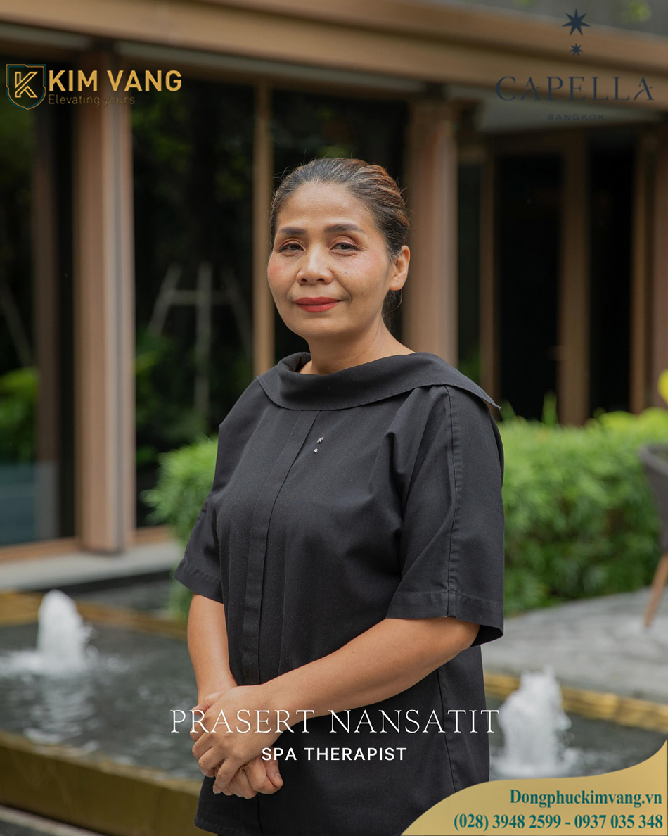 dong phuc nhan vien spa therapist capella bangkok dong phuc kim vang vn