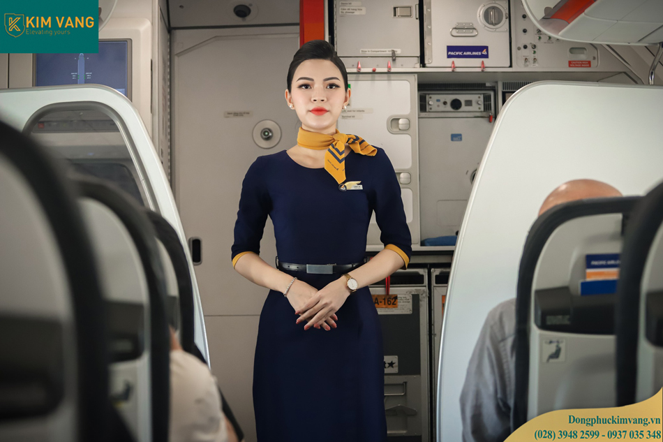 dong phuc tiep vien hang khong Jestar Pacific dongphuckimvang vn