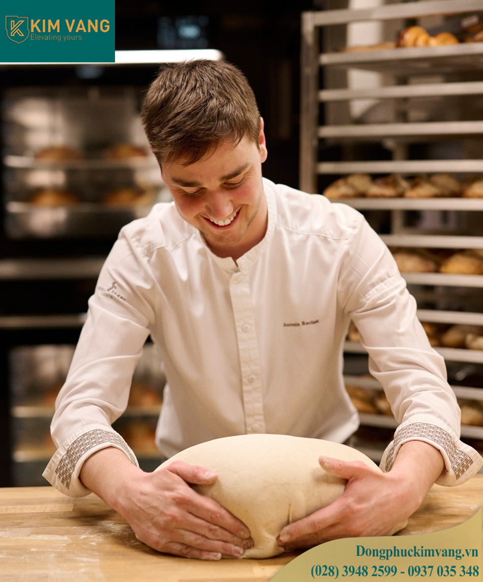 mau ao dong phuc nhan vien bep banh