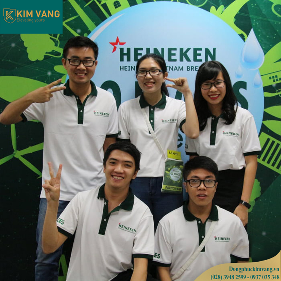 mau dong phuc ao thun heineken