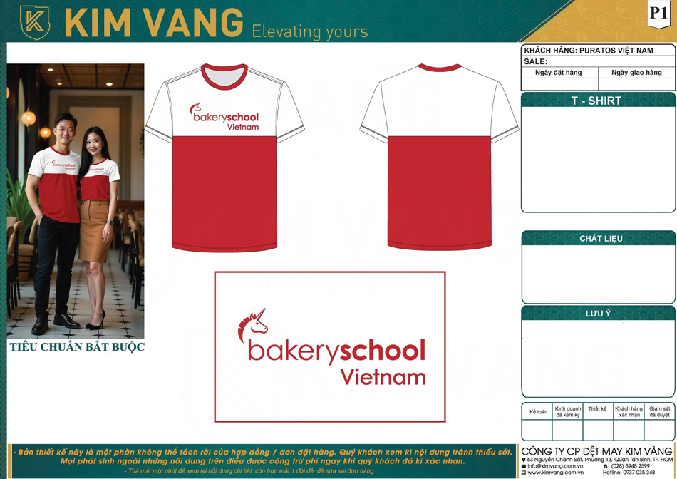 thiet ke ao thun dong phuc khach hang puratos