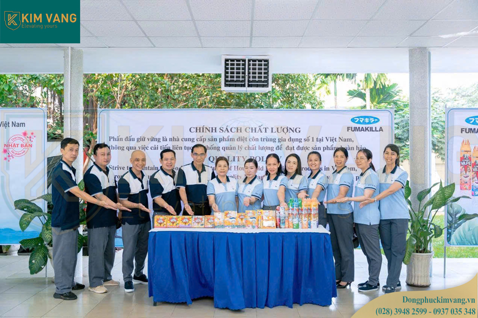 dong phuc cong ty fumakilla kim vang thiet ke va san xuat