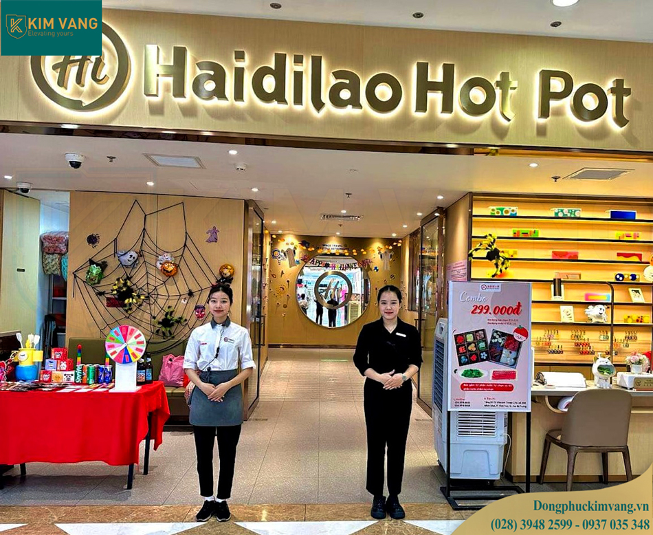 dong phuc nhan vien le tan haidilao