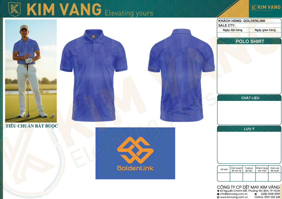 thiet ke dong phuc goldenlink ban quyen kim vang uniform