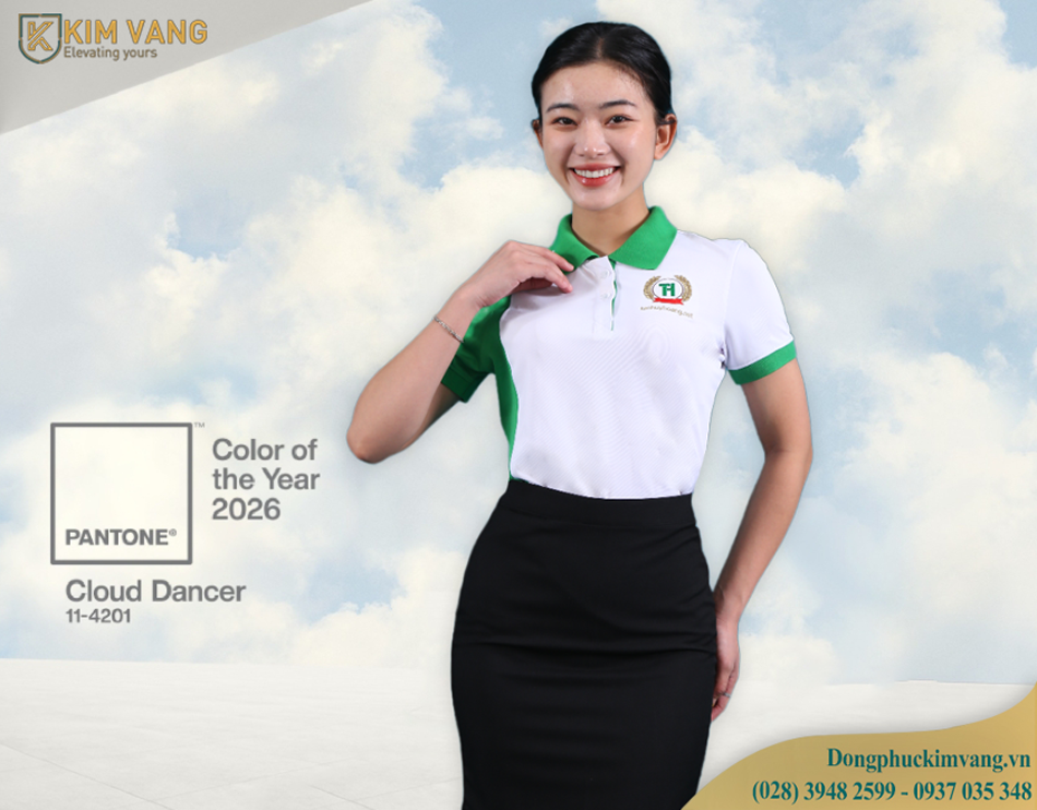 mau dong phuc ao thun phoi mau pantone 2026