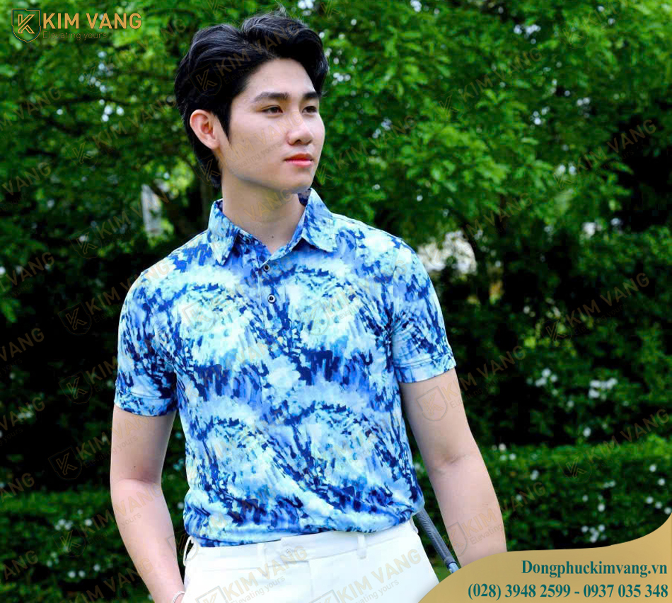 Đồng phục áo polo xanh pastel