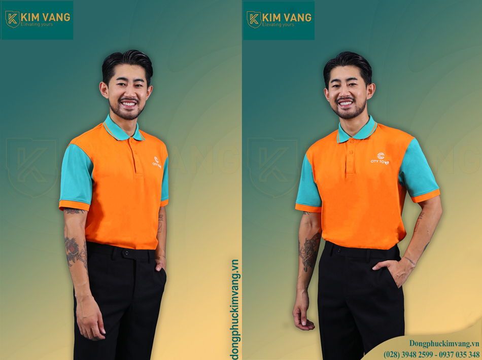 ao polo phoi mau tuong phan