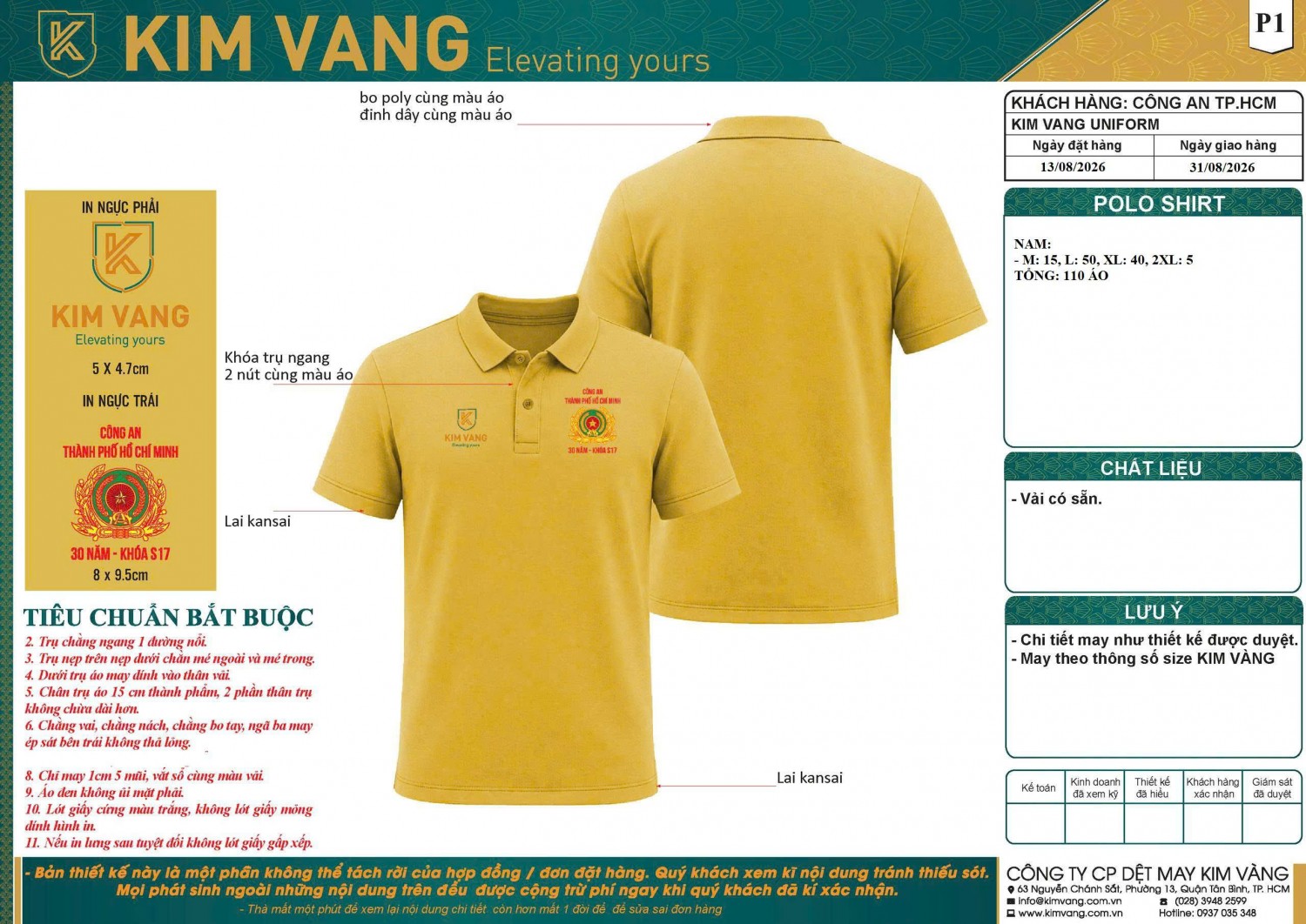 Bản kỹ thuật Kim Vàng