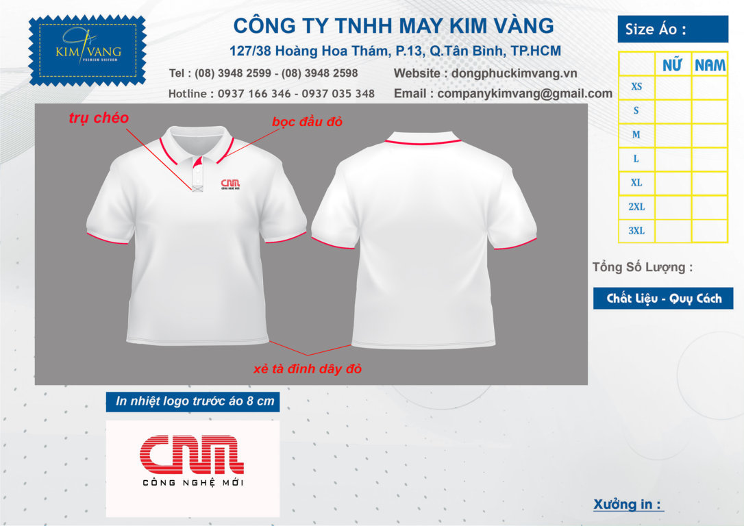 ÁO THUN ĐỒNG PHỤC MẪU 4