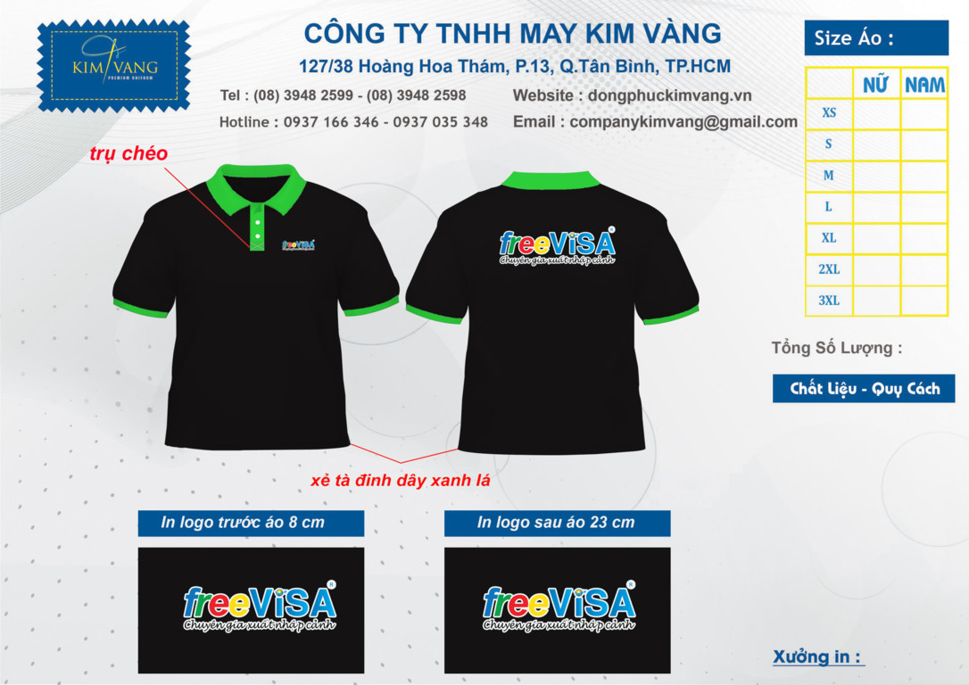 ÁO THUN ĐỒNG PHỤC MẪU 6