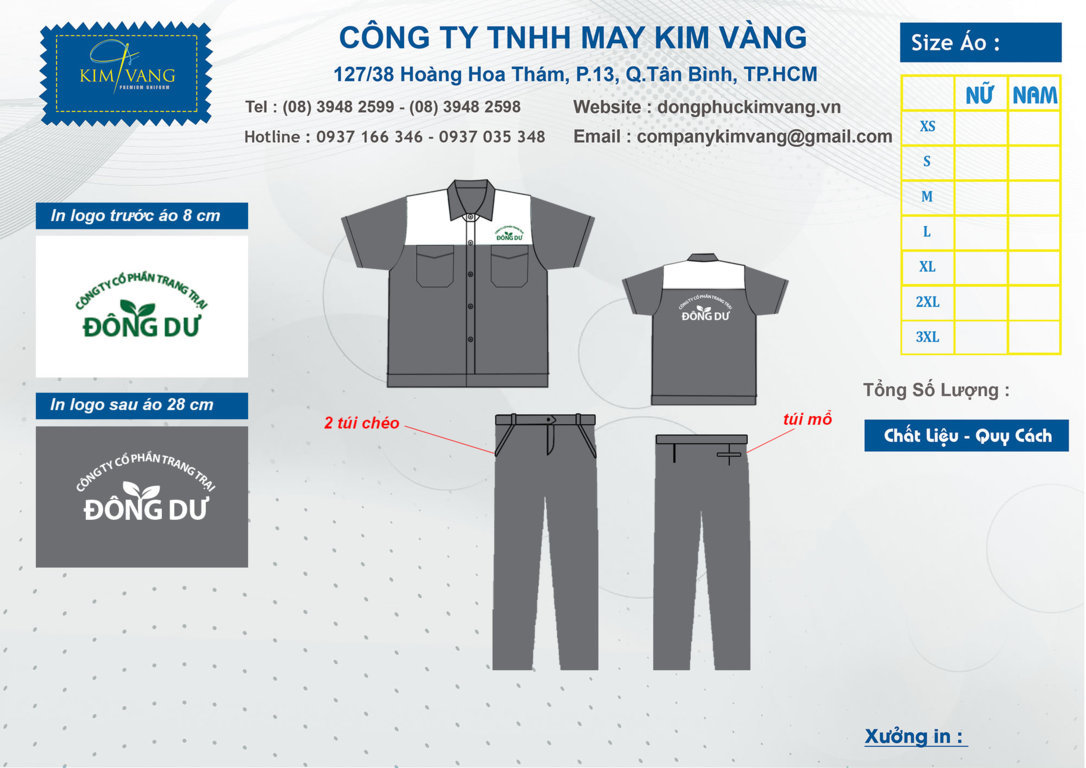 ĐỒNG PHỤC BẢO HỘ LAO ĐỘNG MẪU 3