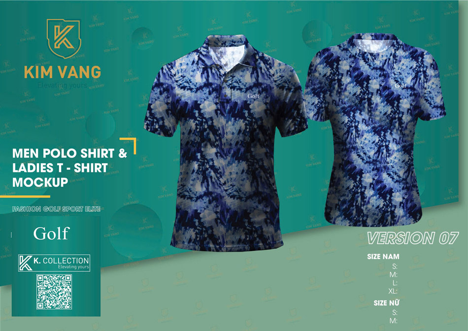 Áo Polo Golf Tie Dye (Version 07)