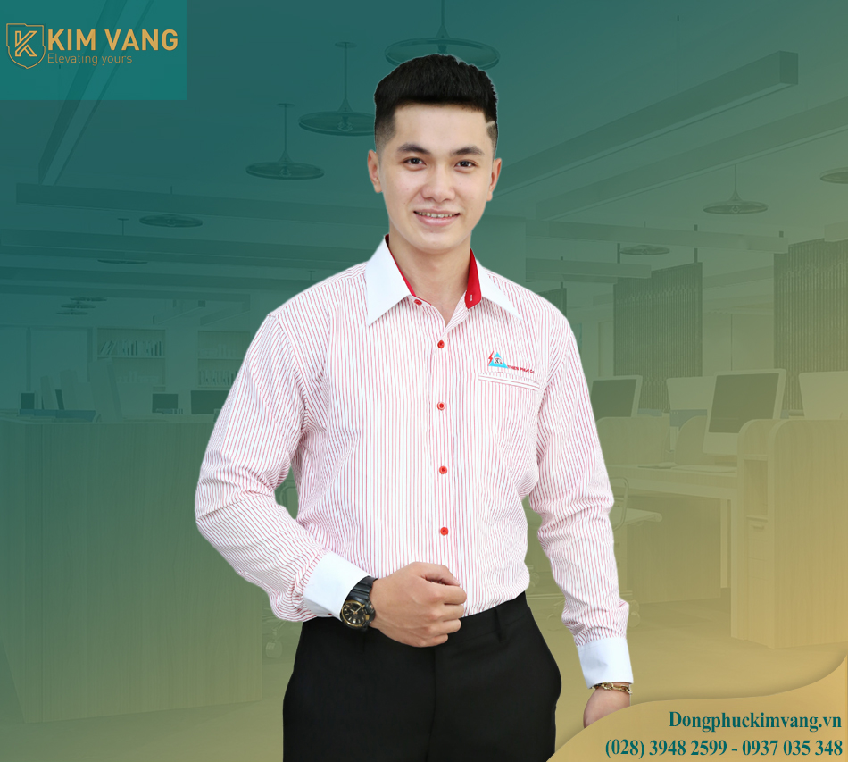 dong phuc ao so mi hoa tiet ke