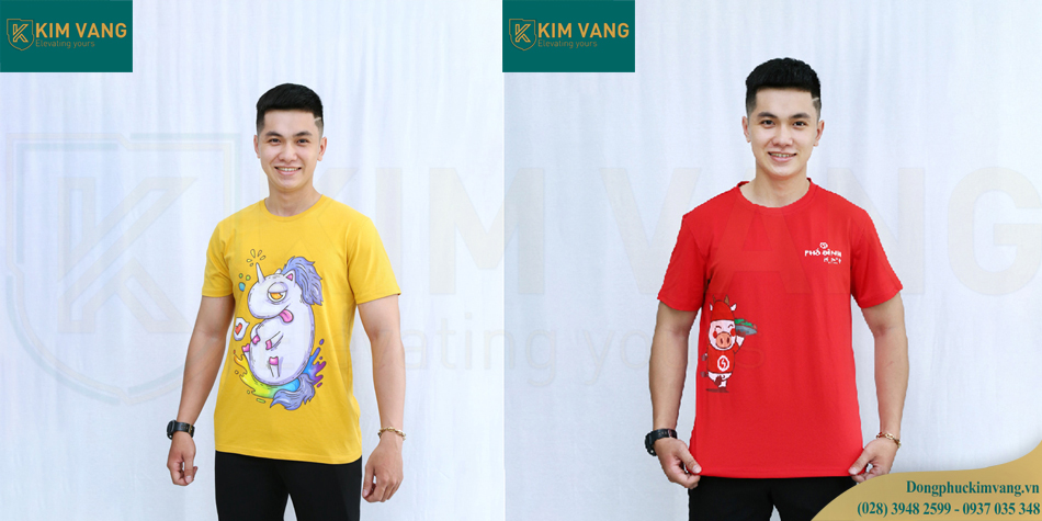 Đồng phục in hình vui nhộn sắc nét và cao cấp